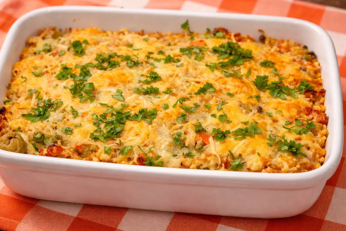 Receita de arroz de forno com camarão