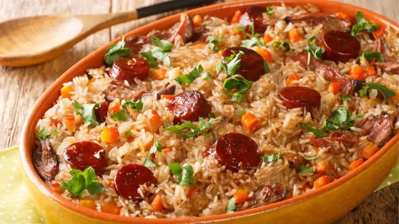Receita de arroz tropeiro