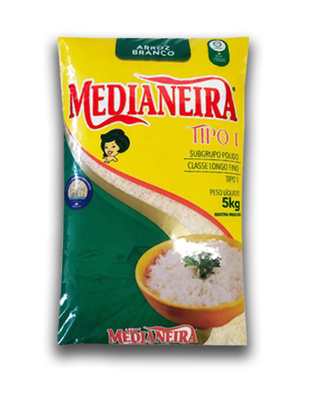 Pacote de Arroz Medianeira Branco Polido Tipo 1